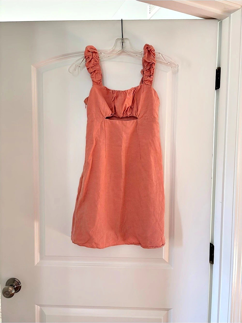 altar’d state coral linen blend dress • Like New• xs